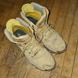 Caterpillar Tan and Yellow Men's Boots